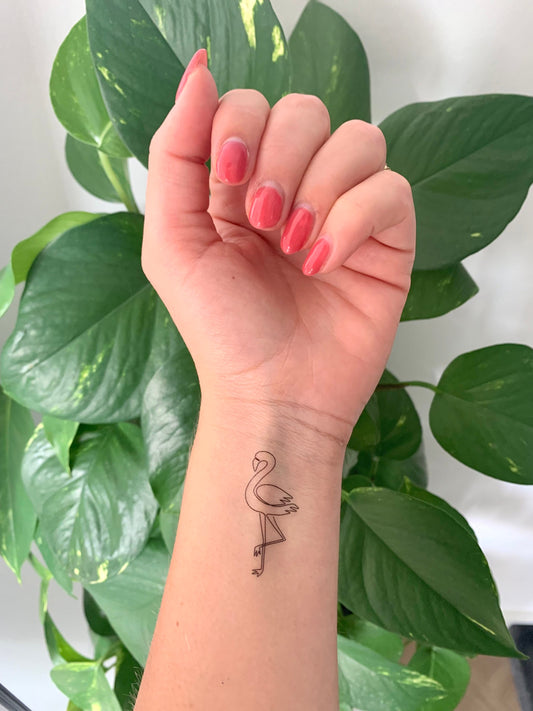 Flamingo (set of 2) - Temporary Tattoo