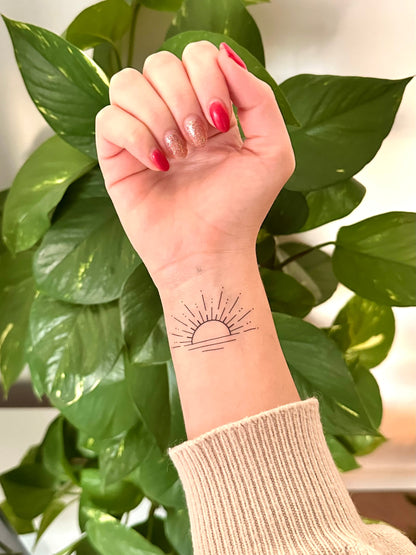 Sunset Stripes (set of 2) - Temporary Tattoo