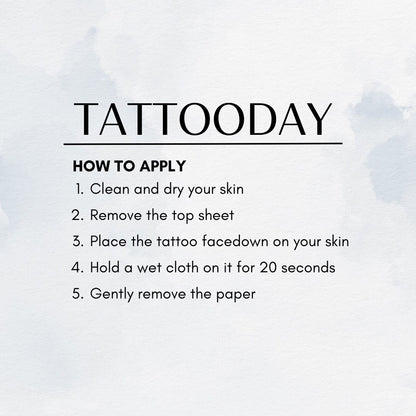 Pretty Detailed Flower Set - Temporary Tattoo (per 1 sheet or per 3 sheets)