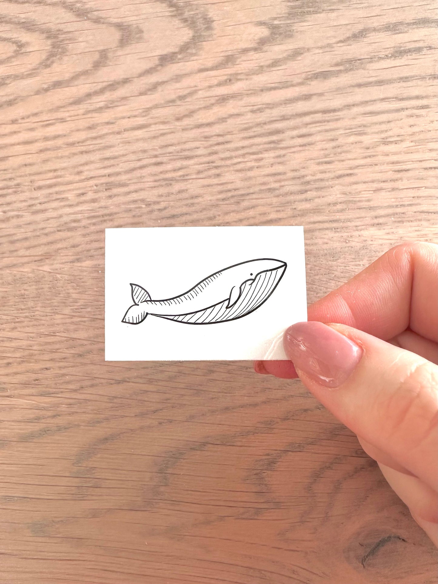 Whale (set of 2) - Temporary Tattoo