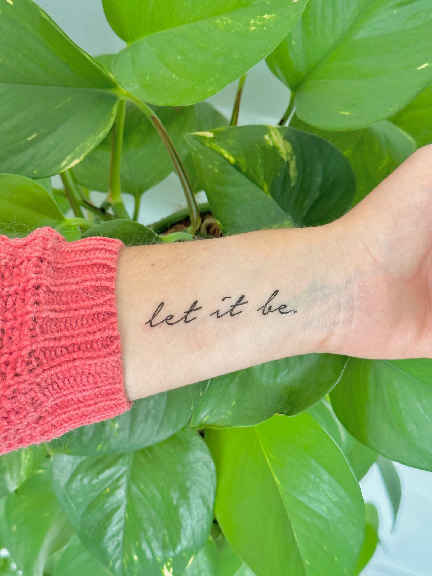 Let it be (set of 2) - Temporary Tattoo