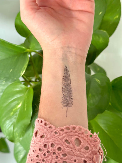 Feather (set of 2) - Temporary Tattoo