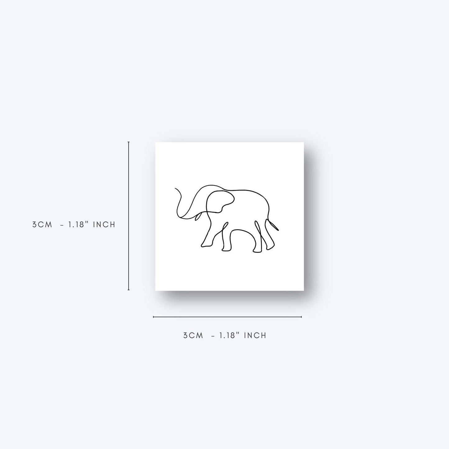 Elephant Small (set of 2) - Temporary Tattoo